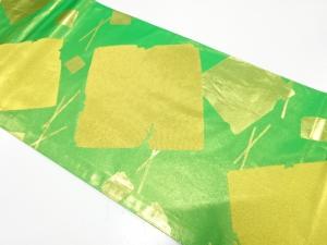 川島織物製　破れ色紙模様織り出し　丸帯